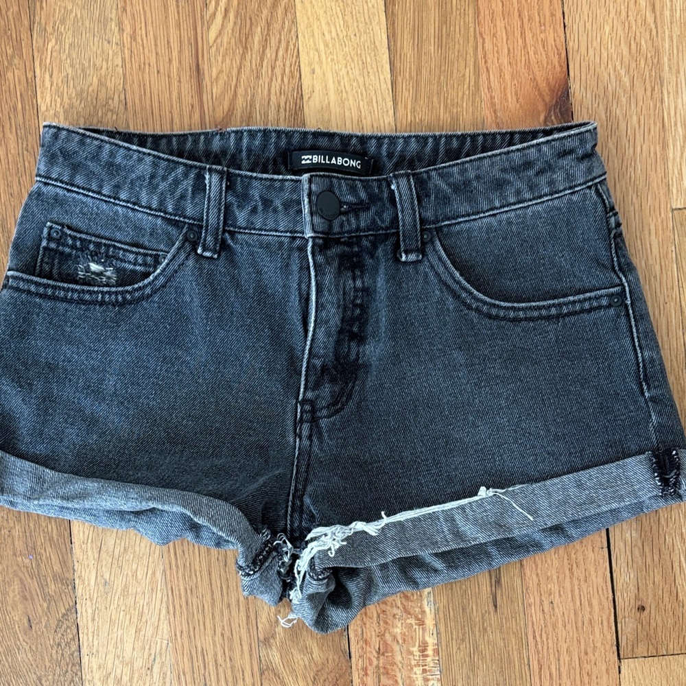 Billabong Women's Dark Gray Jean Shorts